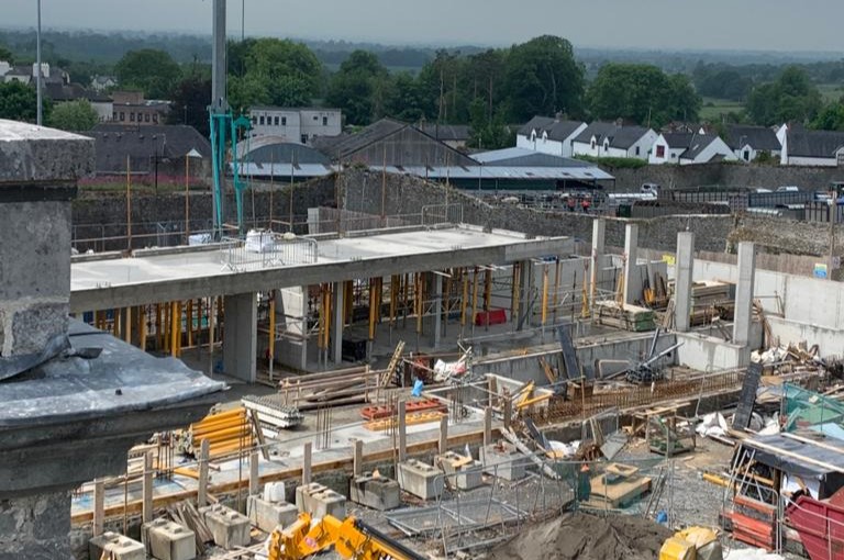 Concrete works being carried out in Cashel Co. Tipperary